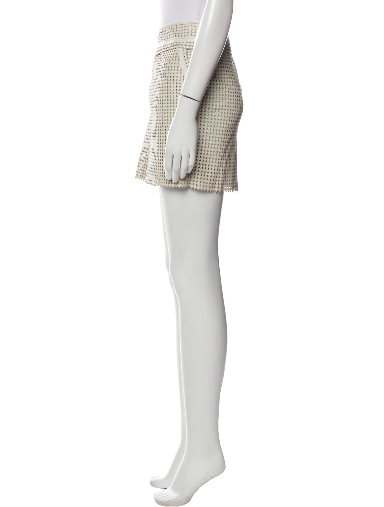 Tory Burch Leather Mini Skirt