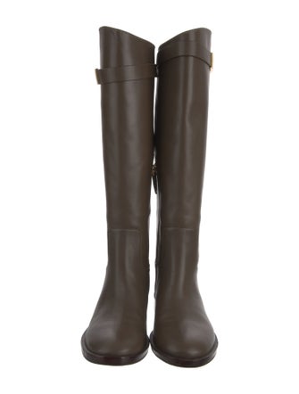 Tory Burch Leather Riding Boots