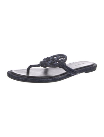 Tory Burch Crystal Crystal Embellishments Slides