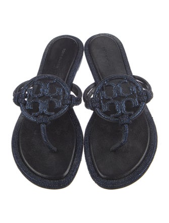 Tory Burch Crystal Crystal Embellishments Slides