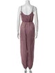 Tory Burch Printed V-Neck Jumpsuit