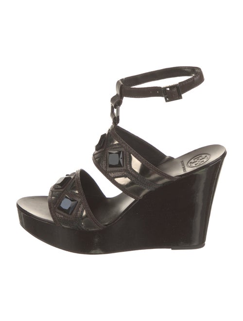 Tory Burch Leather Printed Gladiator Sandals