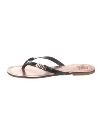 Tory Burch Leather Flip Flops