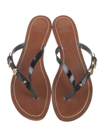 Tory Burch Leather Flip Flops