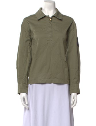 Tory Burch Long Sleeve Button-Up Top