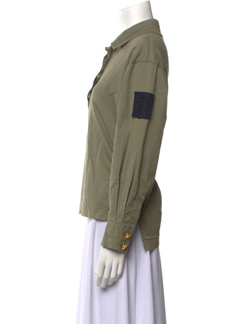 Tory Burch Long Sleeve Button-Up Top