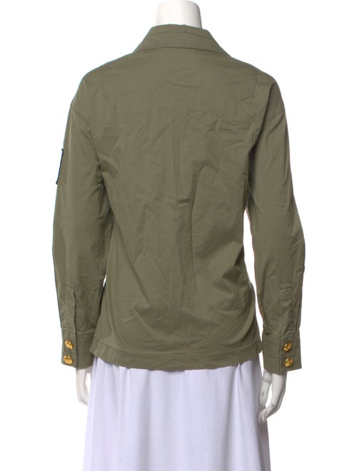 Tory Burch Long Sleeve Button-Up Top