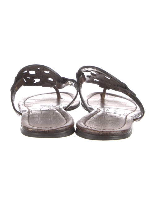 Tory Burch Signature Logo Leather Slides