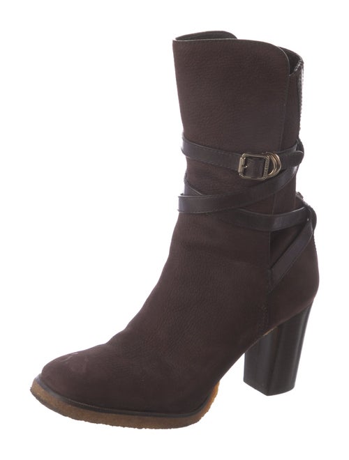 Tory Burch Signature Logo Suede Sock Boots