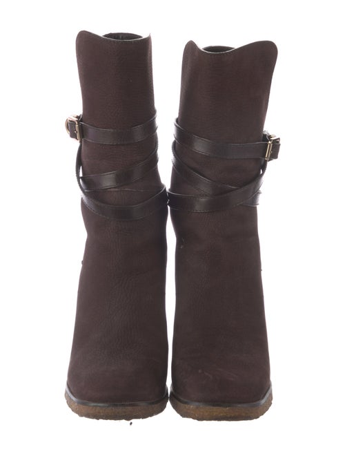 Tory Burch Signature Logo Suede Sock Boots