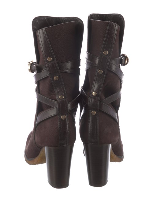 Tory Burch Signature Logo Suede Sock Boots