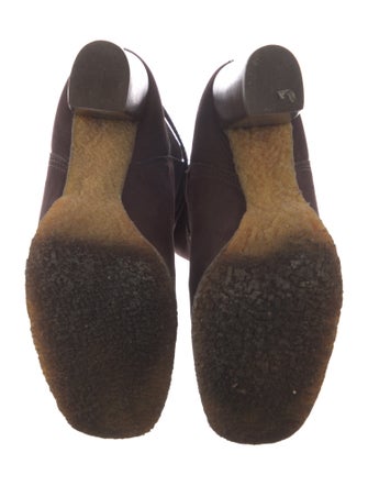 Tory Burch Signature Logo Suede Sock Boots