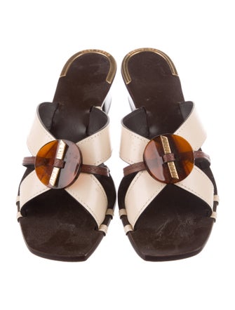 Tory Burch Leather Slides