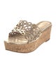 Tory Burch Leather Lasercut Accents Slides