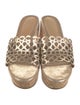 Tory Burch Leather Lasercut Accents Slides
