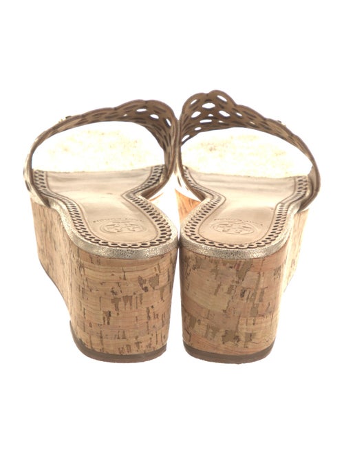 Tory Burch Leather Lasercut Accents Slides