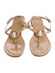Tory Burch Patent Leather T-Strap Sandals
