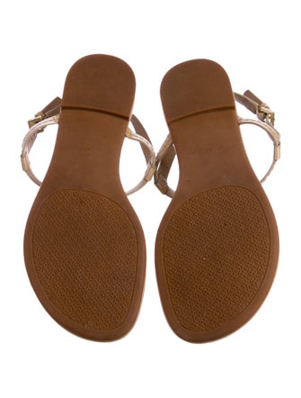 Tory Burch Patent Leather T-Strap Sandals