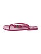 Tory Burch Rubber Bow Accents Flip Flops