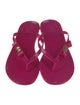 Tory Burch Rubber Bow Accents Flip Flops