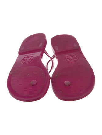 Tory Burch Rubber Bow Accents Flip Flops