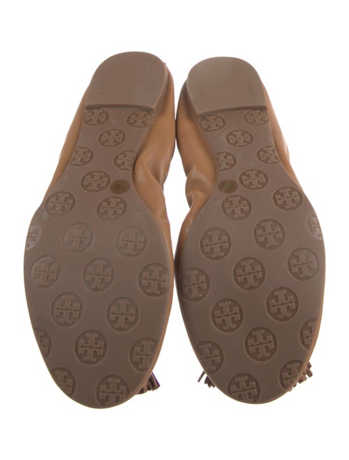 Tory Burch Leather Tassel Accents Ballet Flats