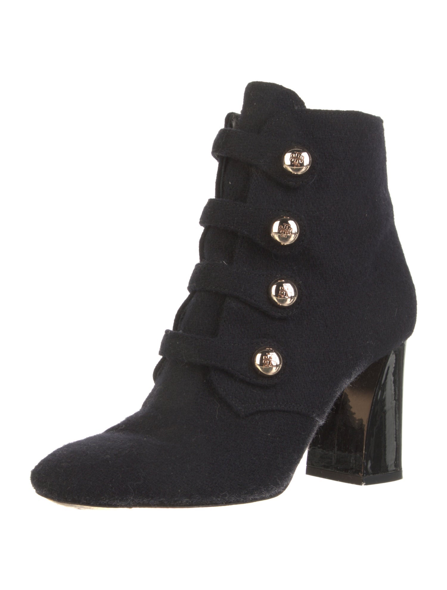 Tory Burch Wool Lace-Up Boots