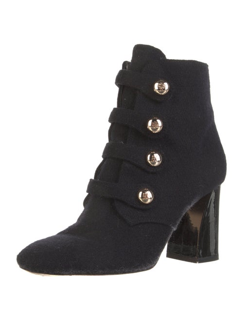 Tory Burch Wool Lace-Up Boots