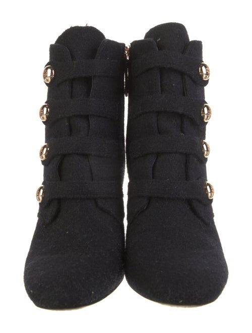 Tory Burch Wool Lace-Up Boots