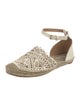 Tory Burch Leather Whipstitch Trim Espadrilles
