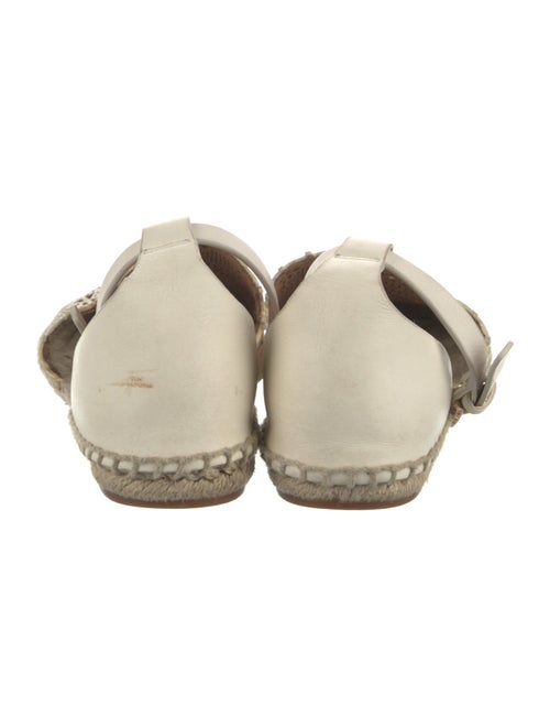 Tory Burch Leather Whipstitch Trim Espadrilles