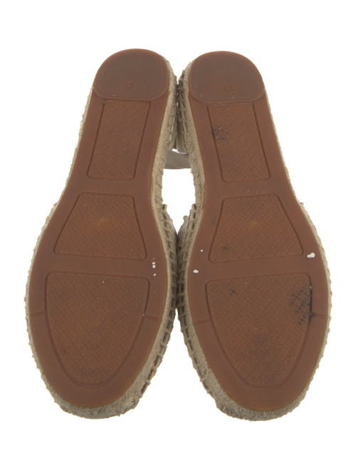 Tory Burch Leather Whipstitch Trim Espadrilles
