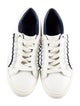 Tory Burch Leather Ruffle Embellishment Sneakers