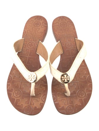 Tory Burch Leather Flip Flops