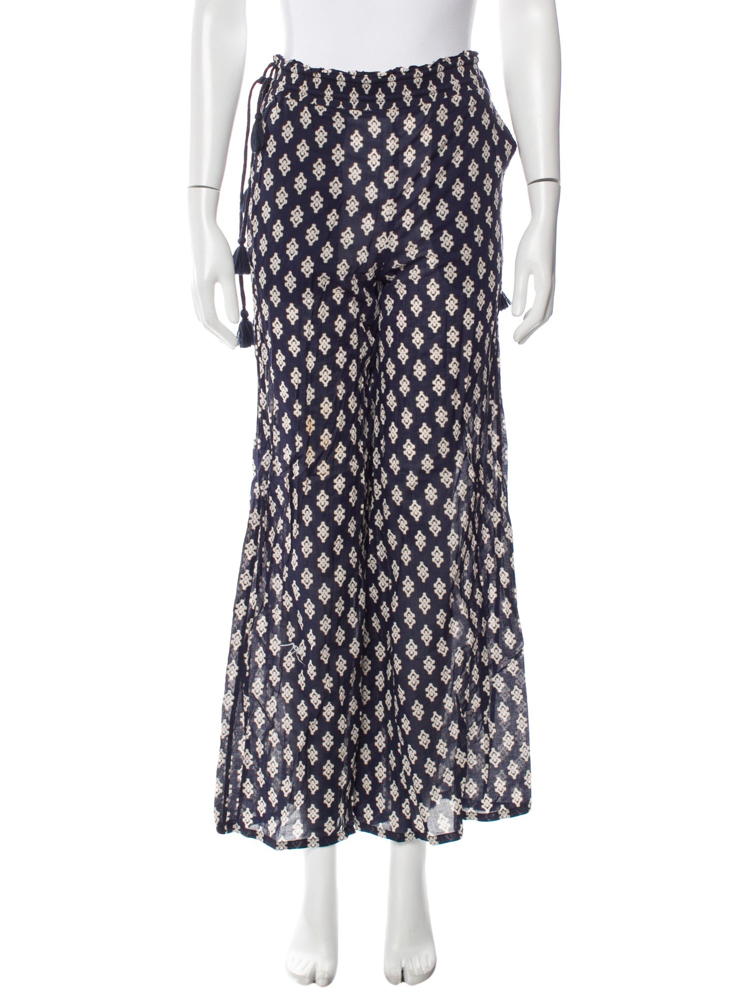 Tory Burch Printed Wide Leg Pants