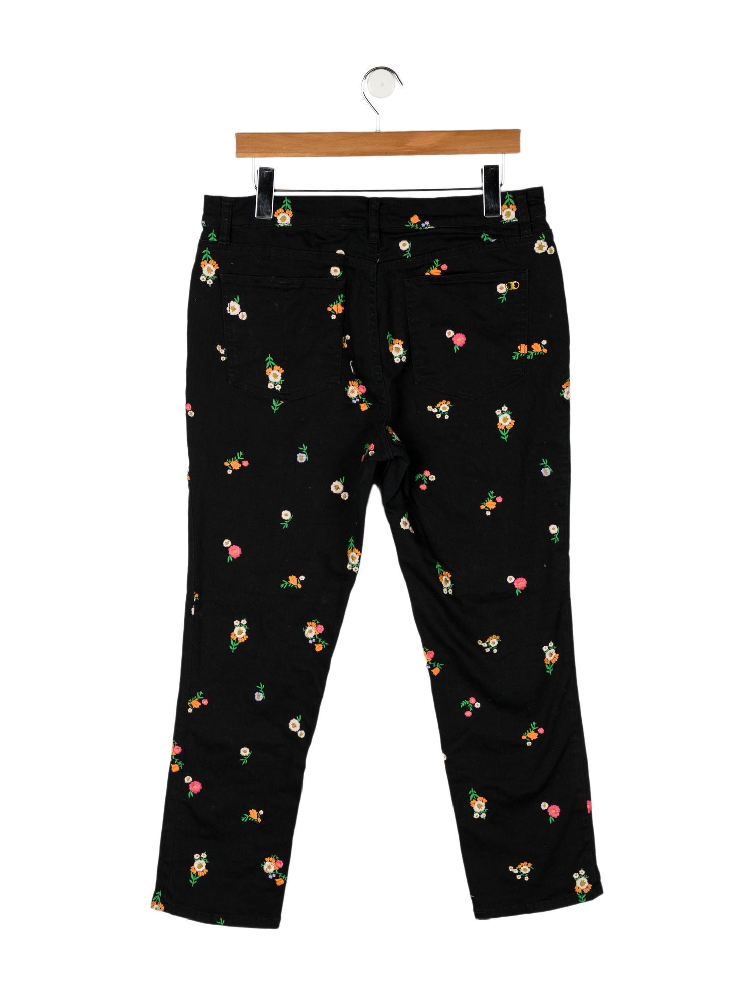 Tory Burch High-Rise Straight Leg Jeans