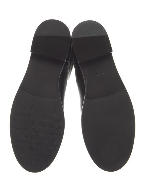 Tory Burch Quilted Pattern Leather Riding Boots