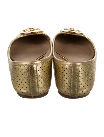 Tory Burch Leather Lasercut Accents Ballet Flats