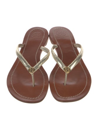 Tory Burch Leather Flip Flops