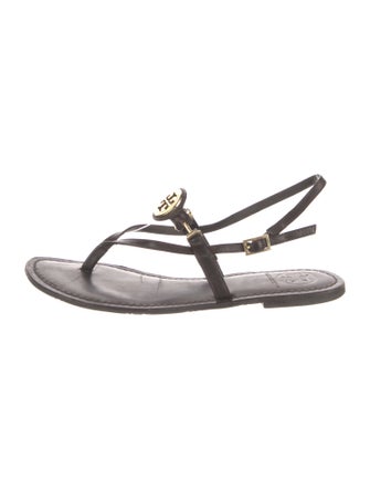 Tory Burch Leather T-Strap Sandals