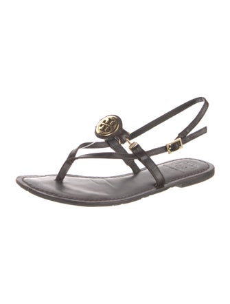 Tory Burch Leather T-Strap Sandals