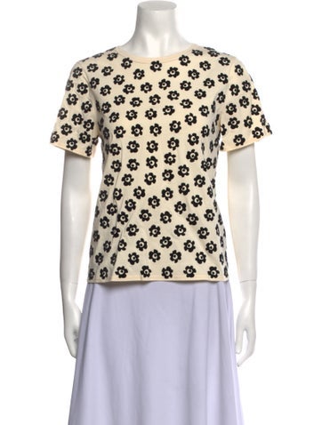 Tory Burch Tops Printed Crew Neck T-Shirt S