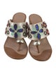Tory Burch Satin Printed Slides