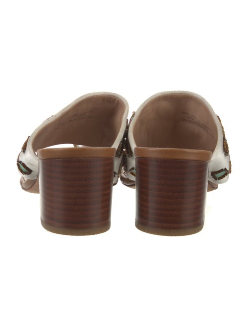 Tory Burch Satin Printed Slides