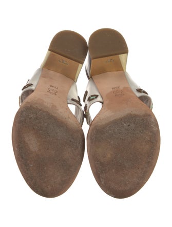 Tory Burch Satin Printed Slides