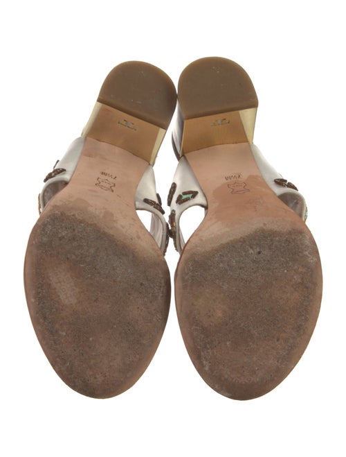 Tory Burch Satin Printed Slides