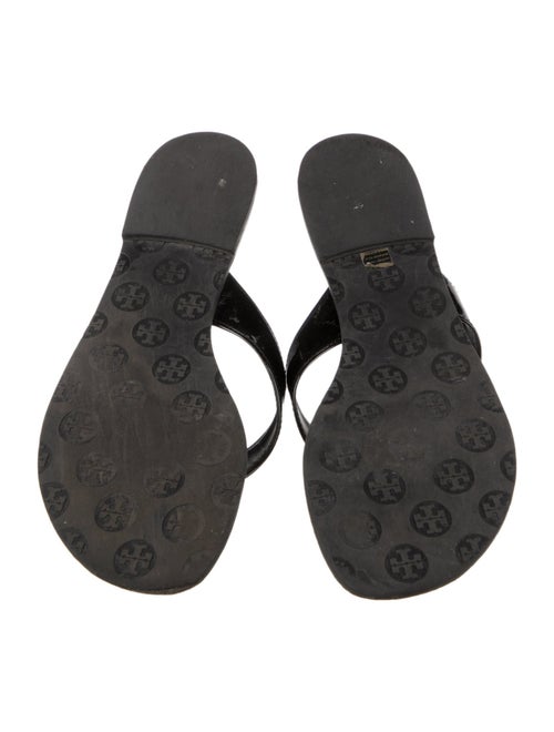 Tory Burch Patent Leather Flip Flops
