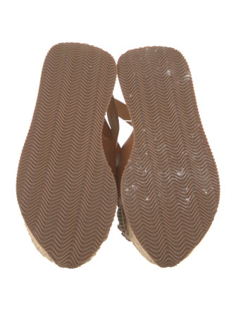 Tory Burch Leather Printed Slingback Sandals