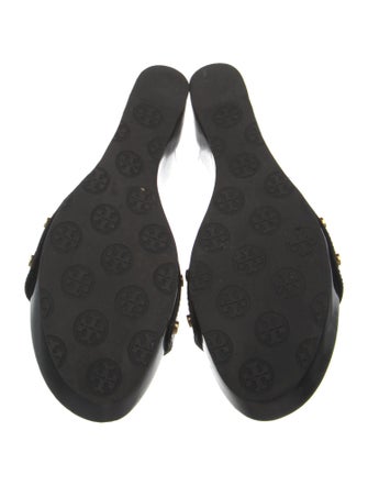 Tory Burch Patent Leather Studded Accents Slides