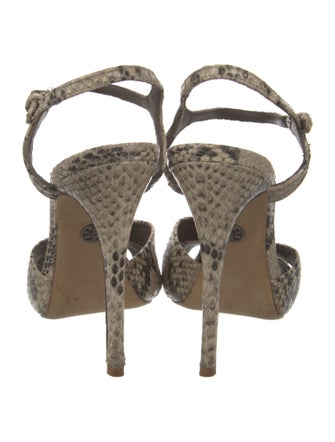 Tory Burch Snakeskin Animal Print Sandals